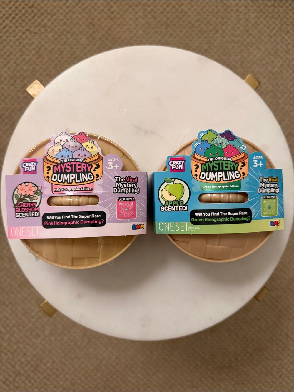 RMS Viral Mystery Dumpling, Pink & Green Holographic Edition, set of 2